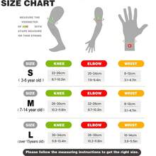 6 In 1 Knee Pads Elbow Pads Wrist Guards Protective Gear Set For Kids/Adult Skateboarding Inline Roller Skating Cycling Biking Bicycle Scooter Multi Sports