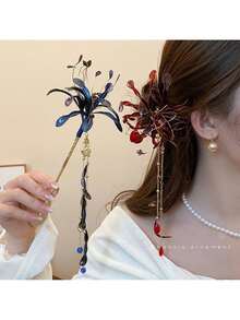 Hair Pins - 紅色 - 查看 3