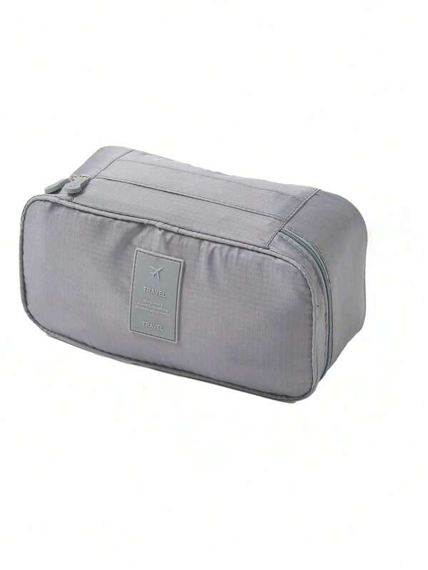 1 bolsa de viagem de poliéster de grande capacidade para guardar roupas íntimas com divisórias, bolsa portátil para guardar artigos de higiene pessoal, estilo boêmio, bolsa para guardar roupas íntimas e roupas, organizador prático de itens pessoais, presente de Natal, item essencial para mulheres