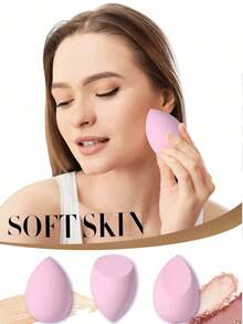 50 Stück/Set Make-up Schwamm Blender, geeignet für lose Puder, Flüssigkeiten, Cremes und Foundation, latexfrei Dual-Use Make-up Puff, weich & hautfreundlich, geeignet für Creme- & Puderkosmetik, kann nass oder trocken verwendet werden, professioneller Beauty-Schwamm, super weicher Abdeckstift-Schwamm, Gesichts-Make-up-Schwamm, Make-up-Utensilien, Make-up, günstig, Raumdekoration, Schminktisch, Reise, Schlafzimmer, Make-up-Accessoires, Puff, Make-up-Blender, Puder-Puff, Make-up-Schwamm