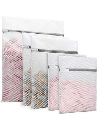 2 paquetes ~ Juego de 6 bolsas de malla para ropa delicada, múltiples tamaños, bolsas de lavandería para viajes en el hogar, lavandería, calcetines, camisas