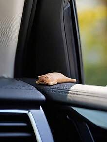 Cute Car Interior Decoration Sleeping Cat, Car Center Console Window Side, Car Interior Decoration Small Ornament - Multicolor - View 3
