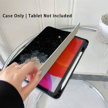 云朵星空树木纹理保护壳，带笔槽，兼容 iPad 10.9/10.2/iPad Air 第五代/iPad Pro 11/第十代/9.7/iPad Air 2/iPad（第七代）/iPad（第八代）/iPad Air 4/5/iPad Pro 11/iPad 第十代 10.9 英寸（2022 年款）/iPad Air 13（M3 2025 年款）/iPad Air 11（M3 2025 年款）/iPad Air 11（A16 2025 年款），具备自动睡眠/唤醒功能 - 彩色 - 查看 3
