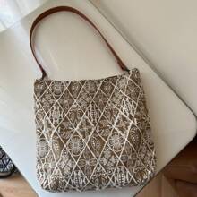 Women Shoulder Bags - 卡其色 - 查看 2