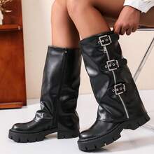 Women's Fashion Boots - Black - View 2