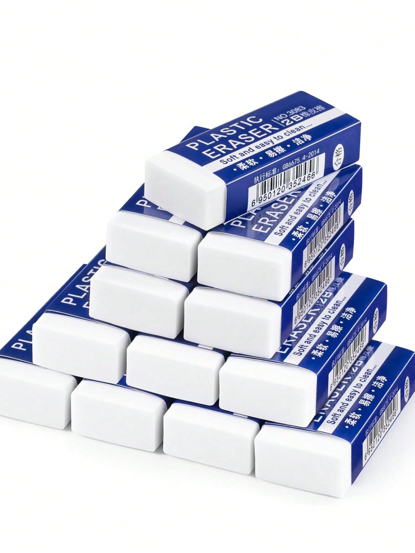 طقم 6 أقلام رصاص ناعمة باللون الأزرق – كتابة ورسم...