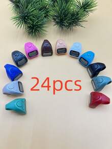 1 pieza Contador de anillo multifunción, Contador LED, Contador de dedos mini colorido, Contador electrónico preciso, Adecuado para recitación de festivales, Conteo de oraciones diarias de festivales, Aplicable para creyentes islámicos y practicantes religiosos de todas las edades - Multicolor - Ver 12