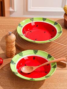 Cirelle 1 件创意陶瓷盘，适用于家庭、客厅、餐厅、厨房、牛排盘、西餐托盘、厨房装饰、家居装饰、用于谷物、蔬菜、肉类、面包，适用于户外、婚礼、派对、礼物、生日、学校用品、Rama 餐桌装饰、家庭用餐、高端餐厅用品、乔迁礼物、夏季家居装饰 - 黃色 - 查看 7