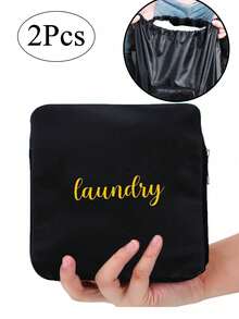 1/2Pcs Travel Laundry Bag, Foldable Dirty Cloth Laundry Travel Bag, Extra Large Travel Laundry Bag, Heavy Duty Travel Laundry Bag, Large Laundry Hamper Liner, Laundry Bag, Suitable For Home Use, College Students, Travel, Gym, Camp, Students, Bedroom Storage, Home Travel Organizer Storage Bins Closet Organizer For Clothing Wardrobe Storage Closet Dividers Closet Dividers Dorm Sweater Sock Pants Jeans Underwear Bag For School School Accessories School Stuff - Multicolor - View 10