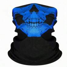 1pc Multifunctional Headband, Unisex Autumn/Winter Outdoor Riding Scarf, Versatile Dust-Proof Ghost/Skull Face Mask - Multicolor - View 12