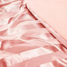 Whale Flotilla 3-Piece Reversible Silky Soft Comforter Set, Luxury Stripe Satin Comforters Full Size Bedding Set With 2 Satin Pillowcases, Lightweight Duvet Set All Seasons, Brown