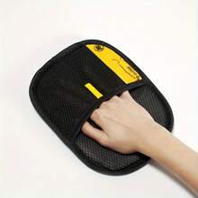 宠物静电除毛手套 - 黑色聚丙烯猫咪美容手套，带黄色装饰，有效去除毛发和头皮屑，适合猫咪和狗狗，宠物美容必备 | 时尚宠物配件 | 耐用宠物美容手套 黑色聚丙烯猫咪梳理手套 宠物静电除毛手套 - 彩色 - 查看 9