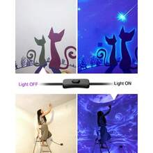 4 Pack 42W LED Black Lights Blacklight Bars With Plug And Switch Glow In The Dark Party Plies For Halloween Decorations Bedroom Body Paint Stage Lighting Poster Black - Black - View 3