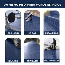 VINILMAX Piso Antiderrapante Resistente de 140 cm de Ancho x 100 cm de Largo | Antideslizante, Textura Rugosa, Soporte Non Woven, Fácil de Instalar | Ideal para Pasillos, Escaleras, Bodegas, Coches, Gimnasios, Talleres - Azul Marino - Ver 7