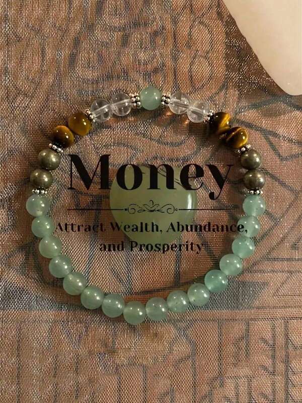 1pc Natural Citrine Tigers Eye Crystal Bracelet For Women Summer Beaded Bangles Money Gifts