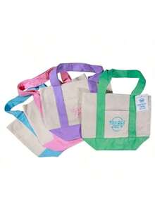 4Pcs-Set Of Four Trader Joe's Mini Canvas Totes Bags - 4 chiếc - Xem 3