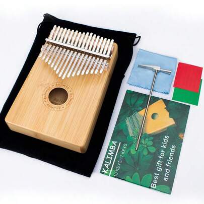 OUMINGYQ 17-Key Thumb Piano, Rosewood Kalimba, Beginner Entry-Level Portable Finger Piano Instrument