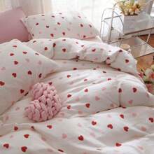 Set de funda nórdica clásica - Ropa de cama de microfibra suave y lavada con diseño atemporal para una encantadora estética de estilo granja