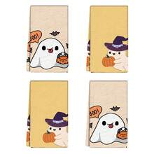 2 件套可爱万圣节毛巾 - 装饰性洗碗布，超强吸水超细纤维，可机洗，节日礼物和清洁用品装饰，适用于节日装饰、烹饪、烘焙、乔迁礼物和清洁，适合厨房、浴室、卫生间