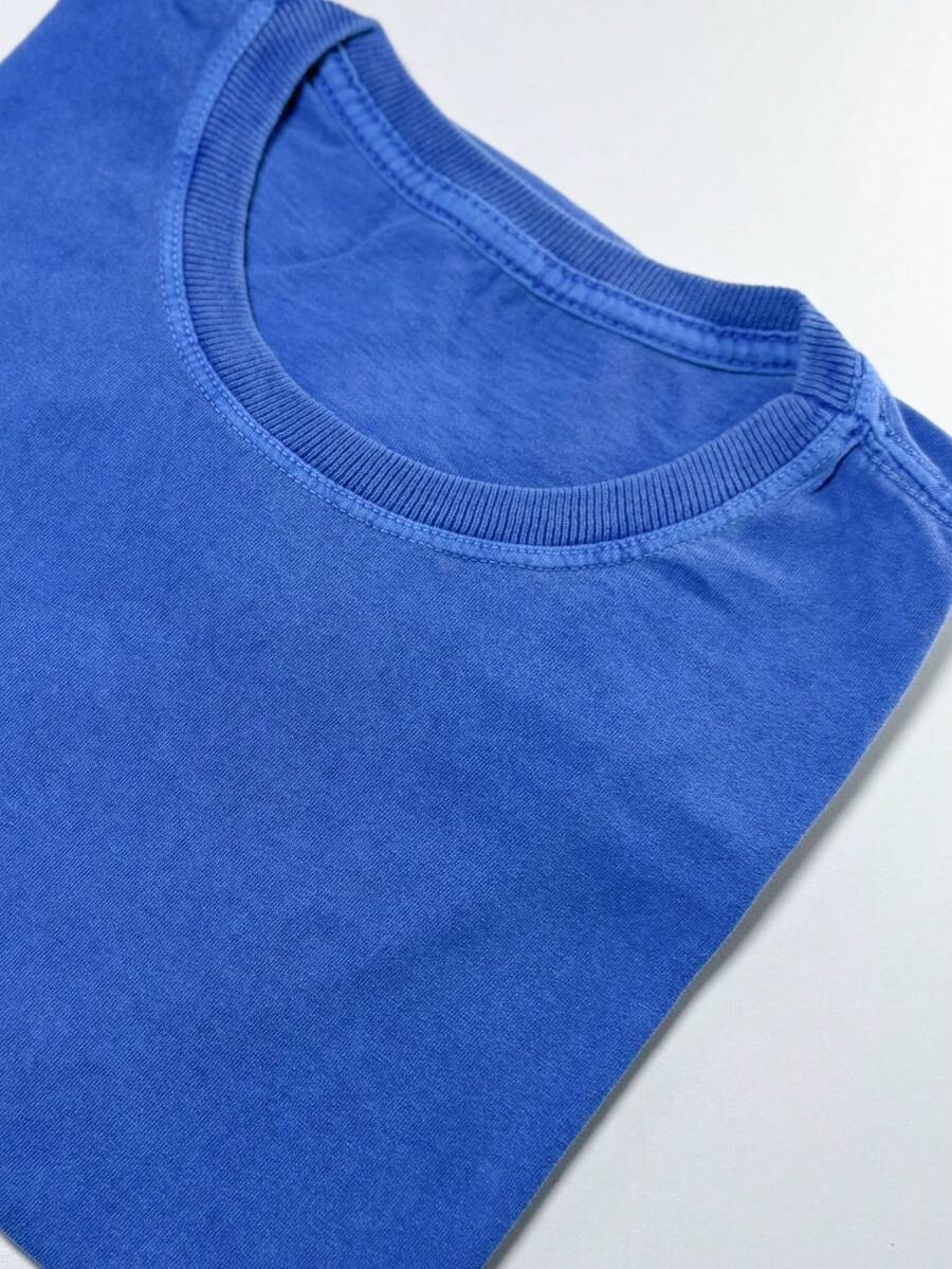 Premium Men's T-Shirt Designed For Summer - 寶藍色 - 查看 1