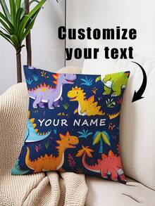 1 Peça Capa de Almofada Personalizável com Texto, Capa de Almofada Personalizada DIY para Decoração do Lar, Presente de Casamento, Animal de Estimação, Dia das Mães, Impressão em Fronha, Macia, Personalizada, Presente Único e Personalizado Ideal para Ele/Ela, Namorado, Namorada, Pai, Mãe, Família, Amigos, Aniversário de Animal de Estimação, Dia dos Namorados, Dia das Mães, Aniversário, Dia da Criança, Dia dos Pais, Casamento, Formatura, Natal, Sofá de Dona de Casa, Cama, Carro, Sala de Chá, Quarto, Sala de Estar, Dia dos Namorados