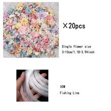 Hanging Flower Curtain, Creative Photo Prop, Artificial Flowers, Indoor/Outdoor Decor, Romantic Wedding Backdrop - Multicolor - View 6