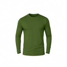 6 paquetes de camisas de manga larga para hombres de  para correr, hacer senderismo, entrenamiento o casual Paquete de 6 camisetas de manga larga para hombre, secado rápido, - Multicolor - Ver 7