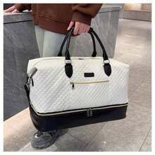 3pcs Large Capacity Tote Travel Bag, Fashion Handbag Shoulder Bag With Crossbody Bag And Toiletry Bag - Black - View 7