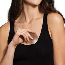 QY MUQU Cakes Nipple Covers Breast No Show Pasties Reusable Women Sticky Seamless Silicone Breast Covers 4 Pairs Petals 8380 - 濃縮咖啡(8 杯) - 查看 6