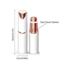 Conduroma Kanduro Ma 女士面部脱毛器,电动无痛可充电面部脱毛仪,适用于面部、唇部、下巴,配备双圆形刀片和内置 LED 灯 - 彩色 - 查看 3