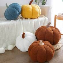 1pc Halloween Mini Pumpkin Decorative Pillow, Party Yard Decoration Soft Sofa/Bed Decoration, Creative Halloween Gift - Multicolor - View 1