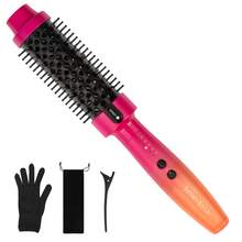 Professional Thermal Brush Heated Round Brush, Ionic Hot Curling Brushes, Makes Hair Shinier & Smoother, 1.5 Inch, 5 Temp Settings, Universal Voltage, Easy To Use, Gifts For Women