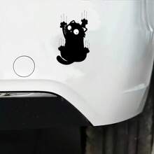 1 张优质淘气猫乙烯基贴纸 - 防水防刮，可轻松粘贴在汽车保险杠、笔记本电脑上 - 精美设计，适用于 SUV、卡车、汽车 - 理想的圣诞礼物、车辆防刮盖 | 迷人贴花 | 防刮 PVC、汽车贴纸贴花 - 彩色 - 查看 2