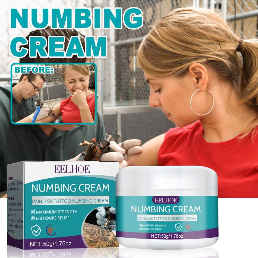 Tattoo Care Cream Gently Cleanses And Moisturizes Tattoo Skin, Diminishes Tattoos, Prints, Tattoo Repair Cream - White - View 1