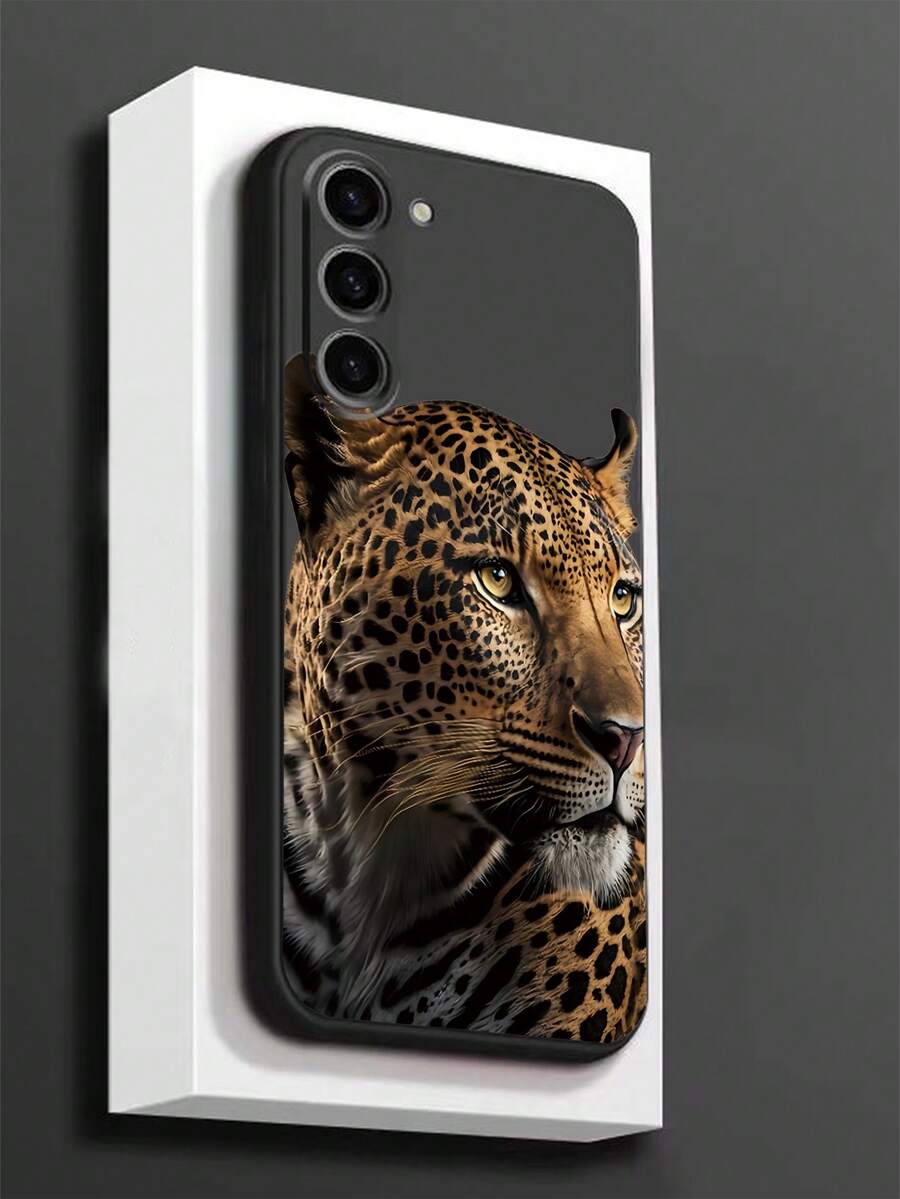 1个装 豹纹防滑保护壳,兼容三星Galaxy A04e/A05s/A13/A14/A15/A34/A35/A50/A52/A53/A54/S21/S22/S23/S24/S25/S25Ultra/24fe - 黑色 - 查看 1