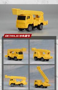 Burago Construction Truck Car Series Die Cast Vehicles 9 Pack, Alloy Engineering Vehicle Toy Set, Simulation Car Model Toys , Digger, Bulldozer, Steamroller, Dump, Mixer, Forklift, Excavator, Tower Crane Toy, Gifts For Kids Boys