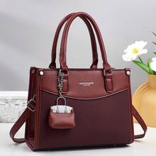 Women Crossbody - 酒紅色 - 查看 5