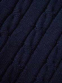 2pcs/Set Boys' Classic School Style White Shirt And Sweater Vest - Blue and White - View 10