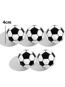 5 件装返校欧洲杯足球卷笔刀、削笔器、铅笔刀、学生手动卷笔刀、办公用品和学习学校用品、可爱单孔塑料外壳卷笔刀、不锈钢刀片、学生文具礼物、可滚动、快速削铅笔 - 黑與白 - 查看 4