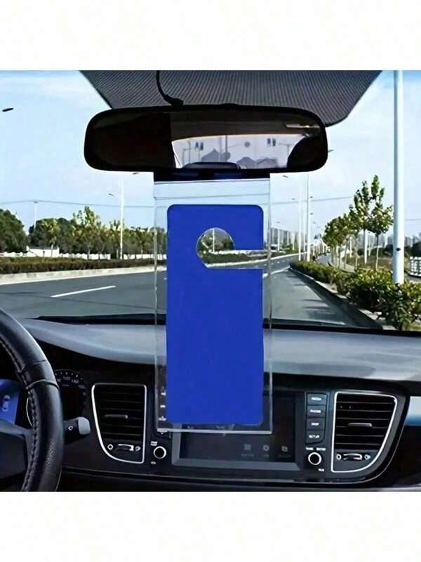 1/2 Pcs Disability Sign Holder For Car, Super Clear Disability Parking Permit Placard Holder With Large Hook, Universal Car Interior Accessories