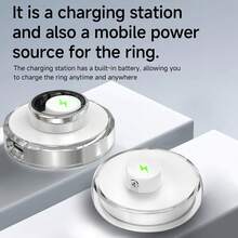 Anillo inteligente 2025 para hombres y mujeres, con pantalla de datos, detección de frecuencia cardíaca, podómetro, foto remota, control de gestos, resistente al agua y con compartimento de carga