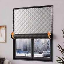 Winter Windproof Warm Curtains, Bedroom Cold-Proof Thermal Insulation Film, Sealed Windows,Blackout And Soundproof - 寬度 90 厘米 - 查看 2