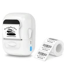 Marklife P50 Bluetooth Mini Portable Thermal Printer, Suitable For Retail Barcodes, Small Business, Home Office Label Making, Can Print Price Labels And Shipping Labels, Comes With Type-C Data Cable - White - View 7