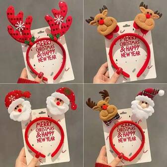 1pc Christmas Headband Holiday Hair Accessories Hair Clip Gift Reindeer Antler Headpiece Party Costume Hair Decor Home Decor Christmas Decorations Room Decor Winter Christmas Decorations Home Christmas Gifts Christmas Decor