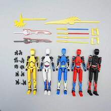 T13 可动人偶已组装完毕。这是一套包含多种颜色的泰坦13可动人偶套装。套装中还包含一个3D打印的T13幸运机器人模型和一个诺瓦13可动人偶。 - 彩色 - 查看 10