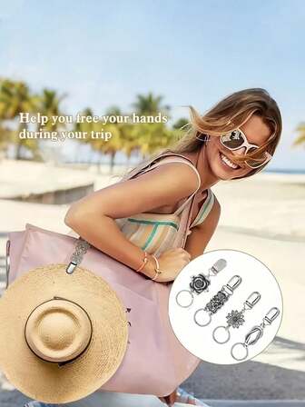 Seyahat Şapka Klipsi, Bagaj İçin Düz Renkli Şapka Klipsi, Çok Fonksiyonlu Beyzbol Şapkası Klipsi, Şapka Arkadaşı, Açık Hava Mini Seyahat Alaşımlı Şapka Klipsi, Çanta Klipsi, Açık Hava Sırt Çantası Bagaj Düzenleyici Klipsi, Çok Fonksiyonlu Hasır Şapka Klipsi, Şapka Aksesuarları, Şapkanızı Çantanıza veya Bagajınıza Güvenli Bir Şekilde Takabilirsiniz Seyahat Aksesuarları, Seyahat İçin Temel Gereçler