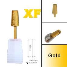 RolinStar 6.6 大号梯形锥形金银钢硬质合金铣刀指甲钻头修甲修脚