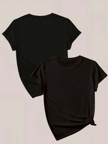 Women T-Shirts - Black - View 2