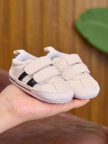0-1岁婴儿男童/女童运动鞋，软底休闲幼儿鞋0-6-12个月，适合所有季节 - 黑色 - 查看 3