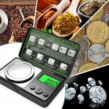 FODWET 4pcs High Precision 0.001g Pocket Scale, Gold Scale, Grain Scale, Electronic Mechanical Scale, One Piece Peeling, Built-In Weight Calibration Function, Science And Education Industrial Scale, 7 Unit Conversion, Counting Function (Without Battery)